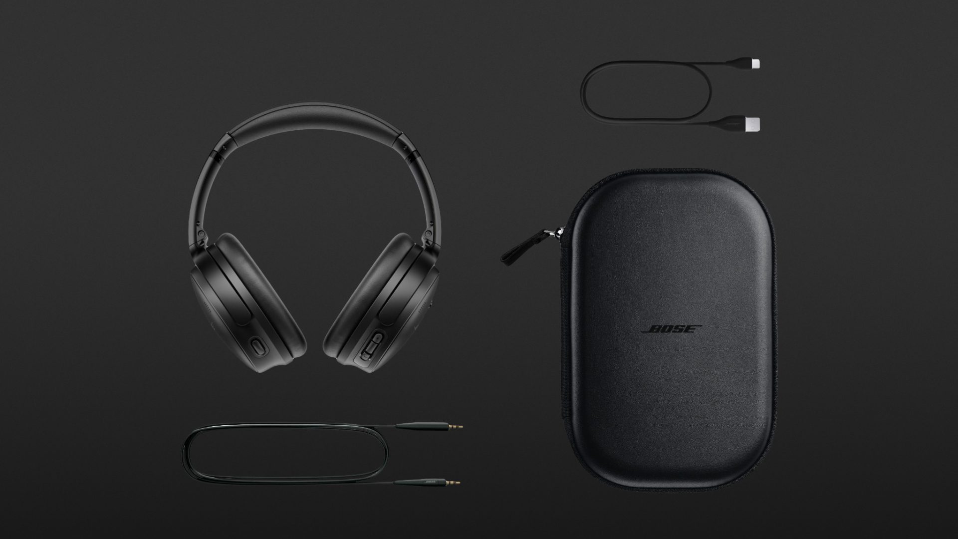 Bose QuietComfort 45 active noise cancelling Headphones - Triple Black