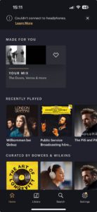 Bowers & Wilkins PX8 S2 App Start