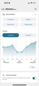 LG xboom Buds App