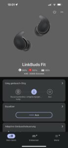 Sony LinkBuds Fit App 1