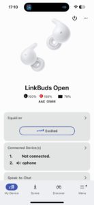 Sony LinkBudsOpen App 01