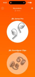 JBL Sense Pro App