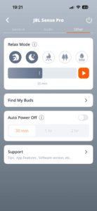 JBL Sense Pro App